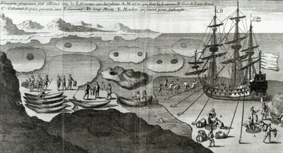 Statek zawierający przymierze z Eskimosami, z "Histoire de l