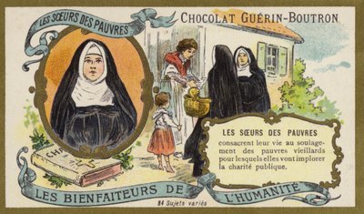 Siostry Ubogich (chromolitho) autorstwa French School