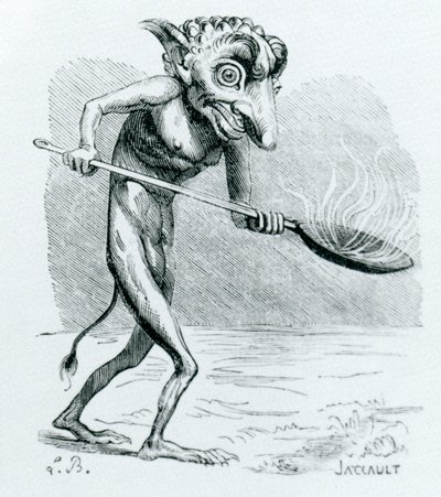 Ukobach, ilustracja z Dictionnaire Infernal, Jacques Albin Simon Collin de Plancy, 1818 autorstwa French School