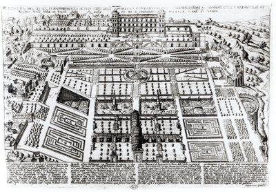 Pałac i ogrody Villa dEste, Tivoli, Włochy, ok. 1600 autorstwa French School