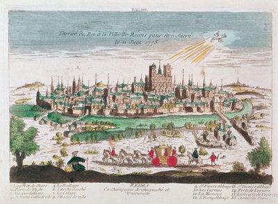 Przybycie Ludwika XVI do Reims na koronację 11 czerwca 1775 r. autorstwa French School