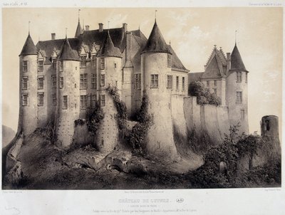Zamek Luynes - Litografia autorstwa French School