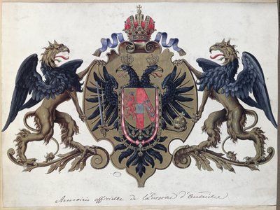 Herb Cesarstwa Austriackiego, przed 1867 autorstwa French School