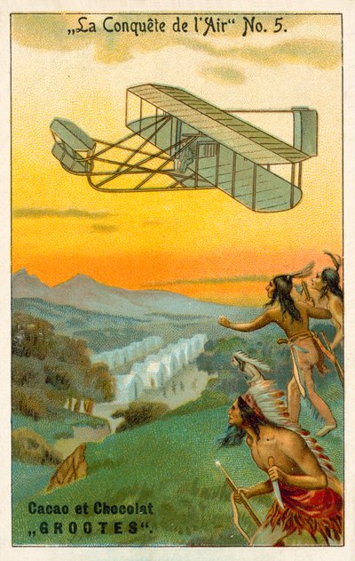 Podbój powietrza (chromolitho) autorstwa French School