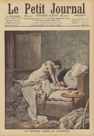 Ostateczna zbrodnia francuskiej seryjnej mordercy Jeanne Weber autorstwa French School