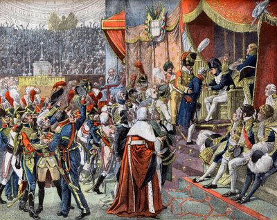 Pierwsze rozdanie Krzyży Legii Honorowej w 1804 r. w „Le Petit Journal” autorstwa French School