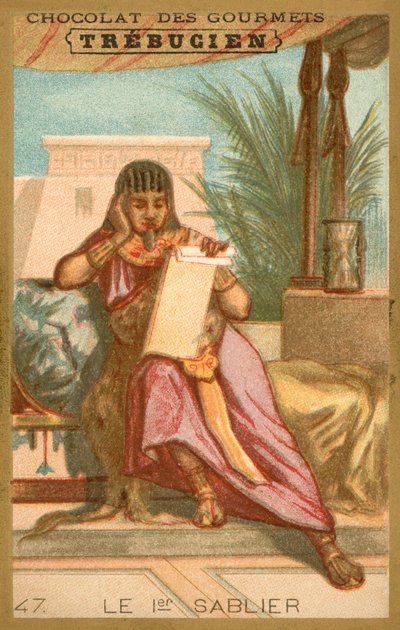 Pierwsza klepsydra (chromolitho) autorstwa French School