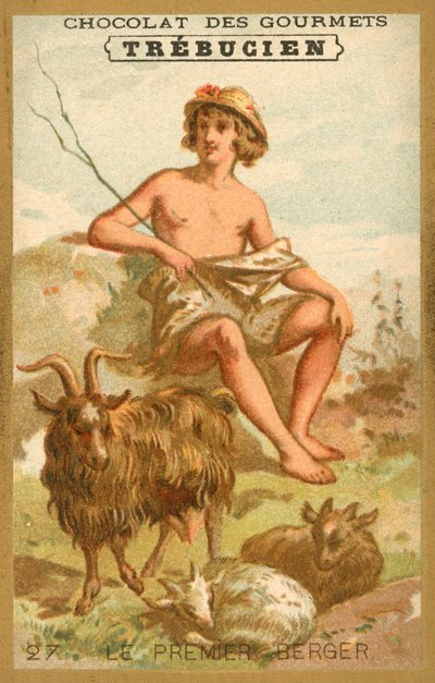 Pierwszy pasterz (chromolitho) autorstwa French School