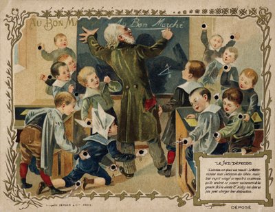 Zakazana gra (chromolitho) autorstwa French School