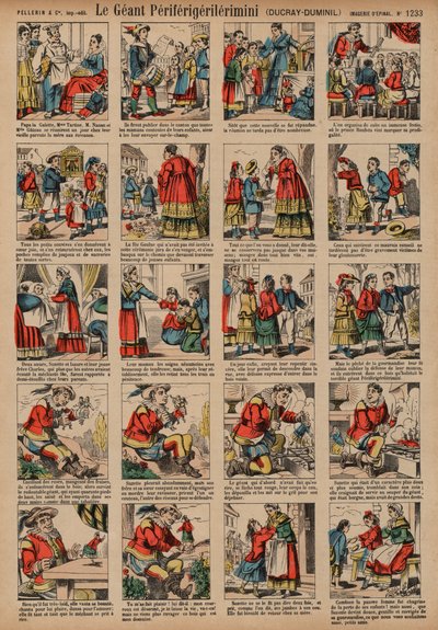Olbrzym Periferigerilerimini (kolorowy grawerunek) autorstwa French School