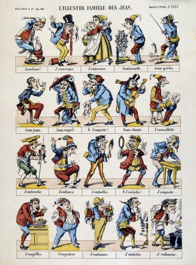 Znakomita rodzina Jana. Obraz Epinal, s.d. 19 wiek. autorstwa French School