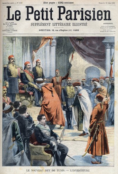 Inauguracja nowego beja Tunis Hedi Bey (Muhammad El Hadi Bey autorstwa French School