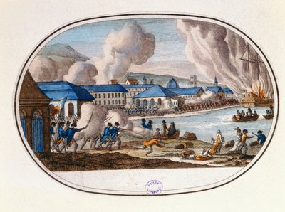 Ostatni dzień oblężenia Tulonu, 18 grudnia 1793 autorstwa French School