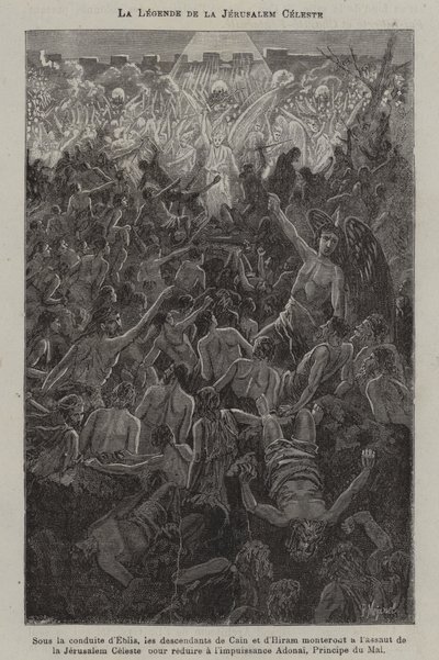 Legenda o Niebiańskiej Jerozolimie (rycina) autorstwa French School