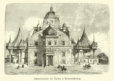 Obserwatorium Tycho Brahe w Uranienbourg (rycina) autorstwa French School