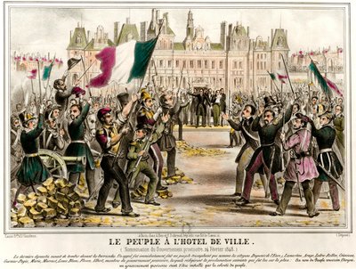 Lud miał Ratusz, gdy 24.02.1848 powołano Rząd Tymczasowy. Wśród członków tego rządu Pierre Marie de Saint-Georges (Saint Georges), Adolphe Cremieux, Francois Arago, Armand Marrast, Louis Antoine Garnier-Pages (Gar autorstwa French School