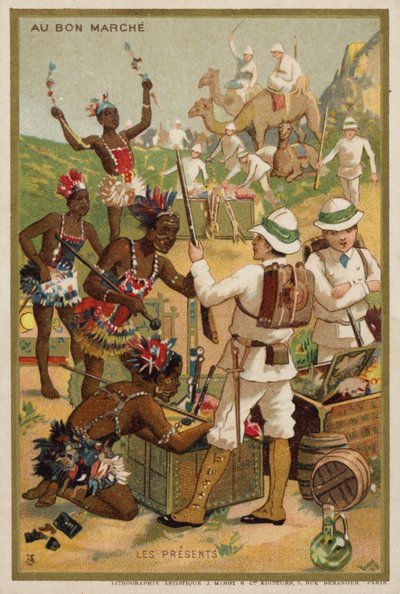 Prezenty (chromolitho) autorstwa French School