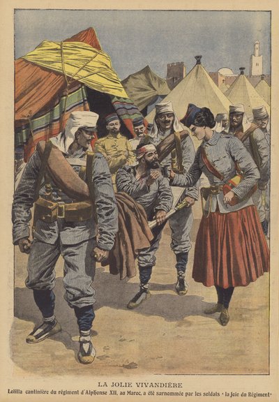 Ładna vivandière (kolor lito) autorstwa French School
