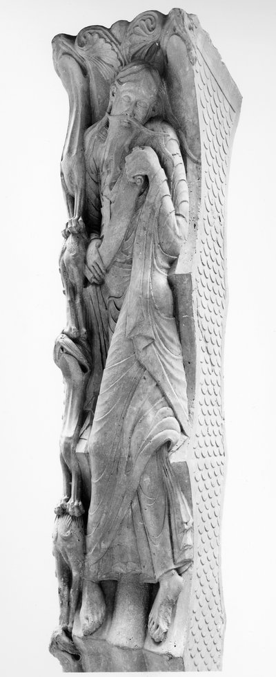Prorok Jeremiasz, fragment z tympanonu, przed 1125 autorstwa French School