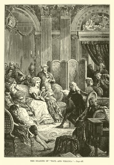 Czytanie Paula i Virginii autorstwa French School