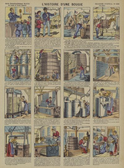 Historia świecy (kolor lito) autorstwa French School