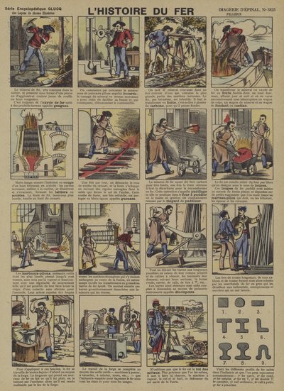 Historia żelaza (kolor lito) autorstwa French School