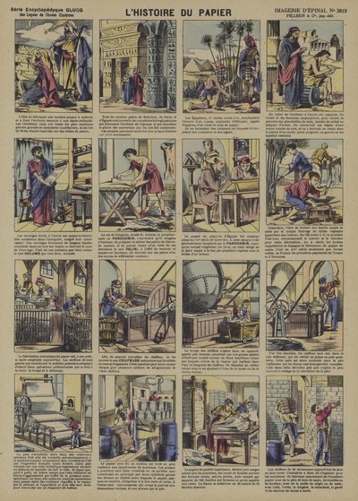 Historia papieru (kolor lito) autorstwa French School