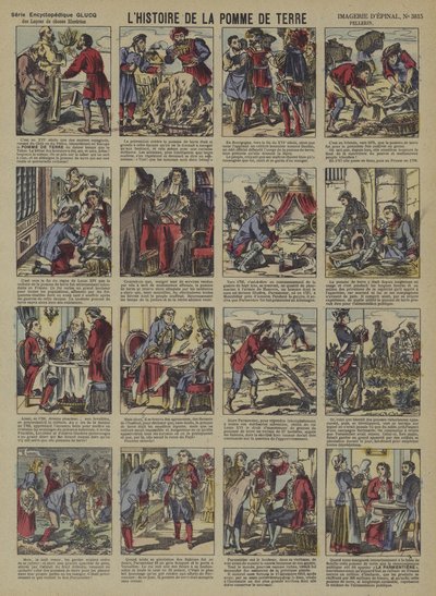 Historia ziemniaka (kolor lito) autorstwa French School