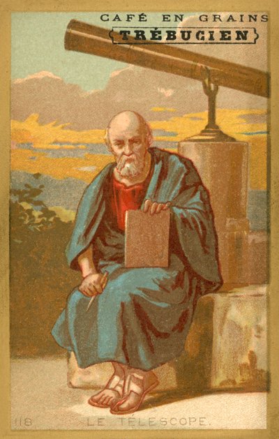 Teleskop (chromolitho) autorstwa French School