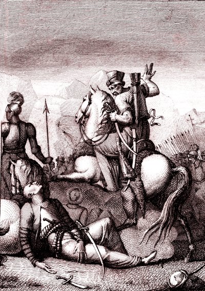Turecki sułtan Soliman w „Jerozolimie wyzwolonej” Torquato Tasso autorstwa French School