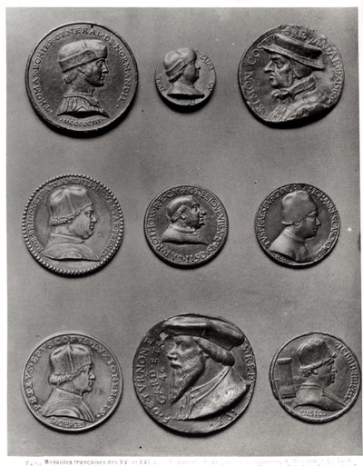 Thomas Bohier, 1513, Pierre Briconnet, Simon Costieres, Robert Briconnet, kardynał Guillaume dEstouteville (ok. 1403-83), Jean Carondelet (1468-1545), Pierre de Sacierges, kardynał F. de Tournon, 1535, autorstwa French School