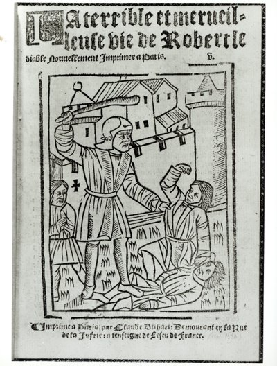 Strona tytułowa książki The Terrible and Wonderful Life of Robert the Devil, wydanej przez Claude