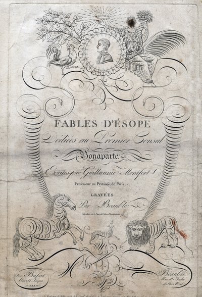 Strona tytułowa „” Fables d