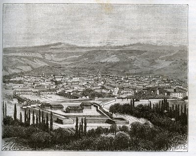 Tlemcen en agery w XIX wieku - rycina w „La France illustrée: geografia, historia, administracja statystyczna” V.A. Malt-Browna. 1884 autorstwa French School