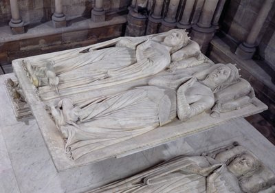 Grób Ludwika de France (zm. 1407) Księcia Orleanu i jego żony Valentin Visconti (zm. 1408) Księżniczka Mediolanu, 1502-15 autorstwa French School