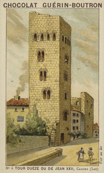Tour Dueze lub Jean XXII, Cahors, Lot autorstwa French School