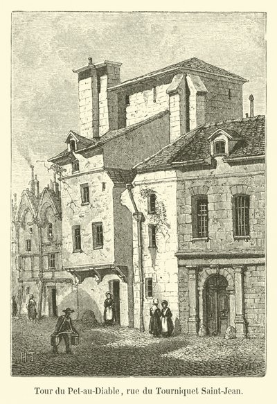 Wieża Pet-au-Diable, rue du Tourniquet Saint-Jean autorstwa French School