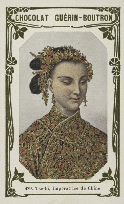 Tse-hi, Imperatrice de Chine (kolorowe zdjęcie) autorstwa French School