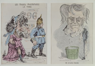 Dwie karykatury Julesa Favre