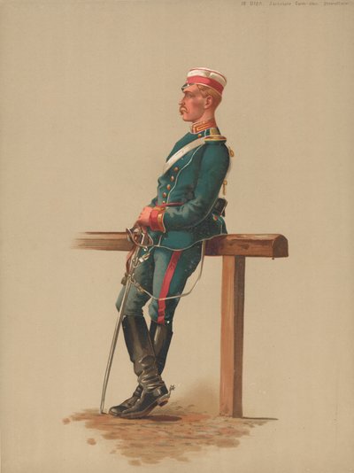 Ułan, gwardia saska Ułan, kapral autorstwa French School