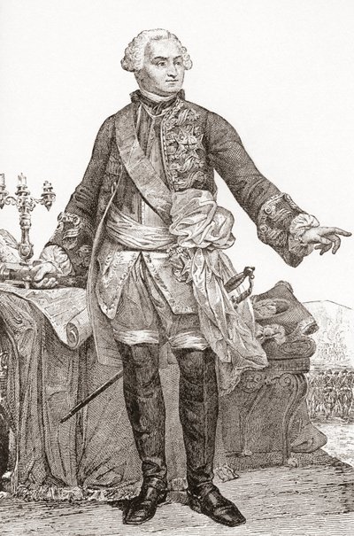 Ulrich Frédéric Woldemar, hrabia de Lowendal, 17001755. Urodzony w Niemczech francuski żołnierz i mężowie stanu. Z Les Heures Libres opublikowanego w 1908 roku. autorstwa French School