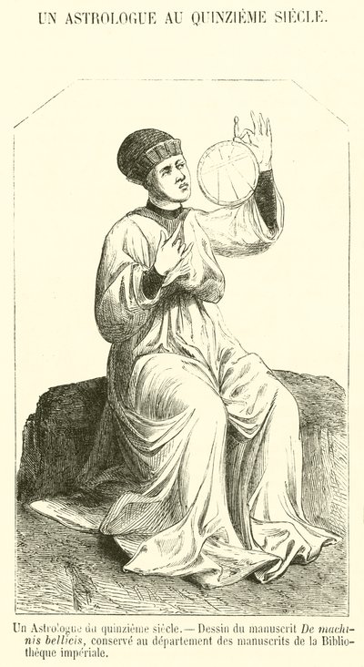 Astrolog z XV wieku (rycina) autorstwa French School