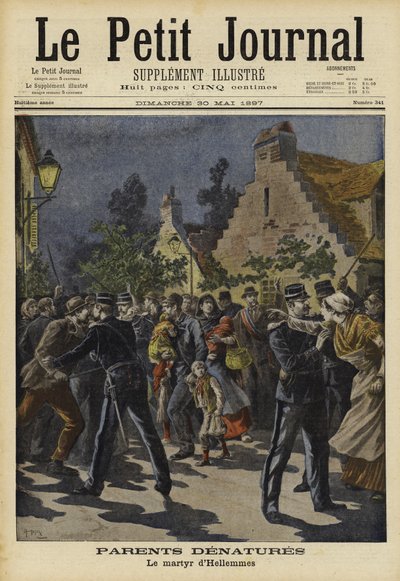 Nienaturalni rodzice, Hellemmes, Francja, 1897 autorstwa French School