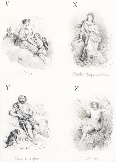 V X Y Z: Wenus, Ksanto, Oczy, Zefir autorstwa French School