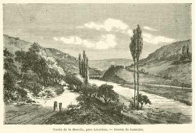 Dolina Mozeli, niedaleko Liverdun (rycina) autorstwa French School