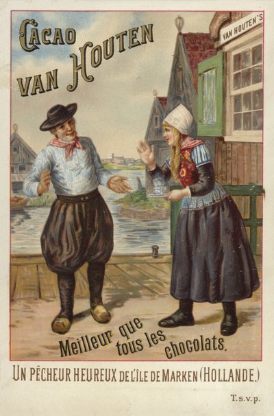 Van Houten Chocolate - holenderska para autorstwa French School