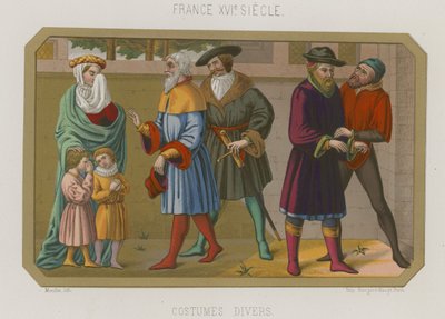 Różne mody XVI-wiecznej Francji autorstwa French School