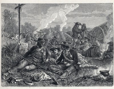 Wojny Wandei (1793-1796): obóz wandejskich rebeliantów. autorstwa French School