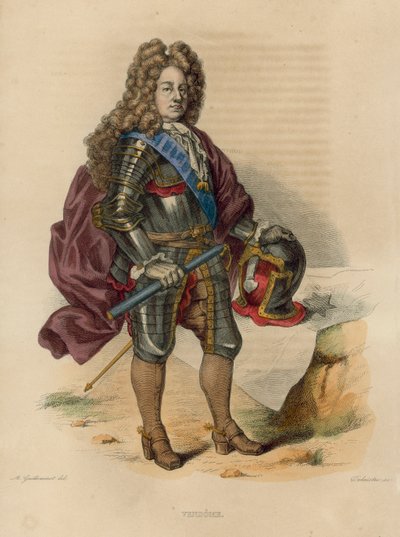 Vendome (kolorowy grawer) autorstwa French School