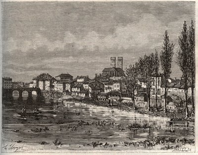 Verdun - Morbihan w Bretanii - rycina w „La France illustrée: geografia, historia, administracja statystyczna” autorstwa V.A. Malt-Browna. 1884 autorstwa French School